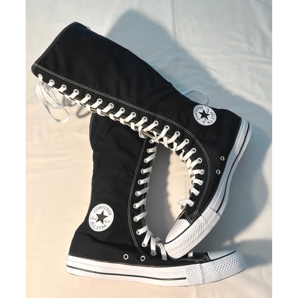 Converse Chuck Taylor All Star XX-Hi Knee High Black Boots Mens 13 A09429C
